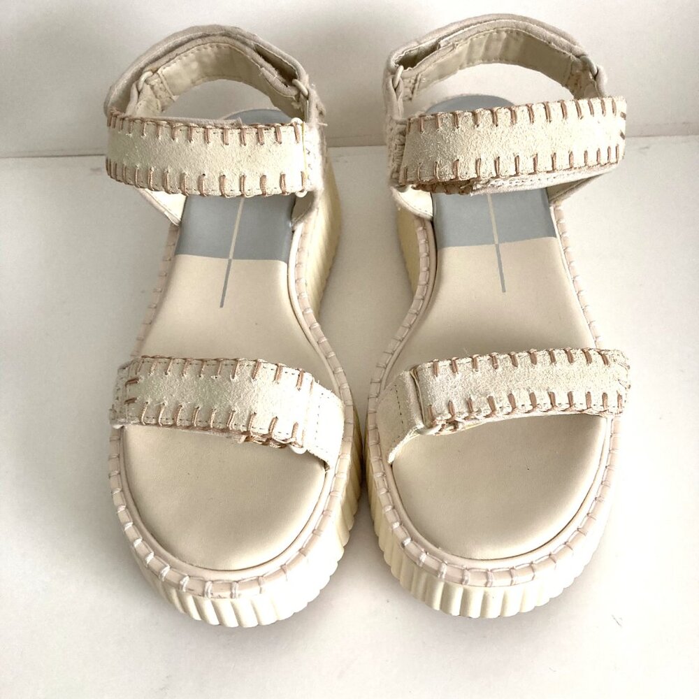 Dolce Vita Debra Ivory Chunky Wedge/Platform Sandals Size 6.5